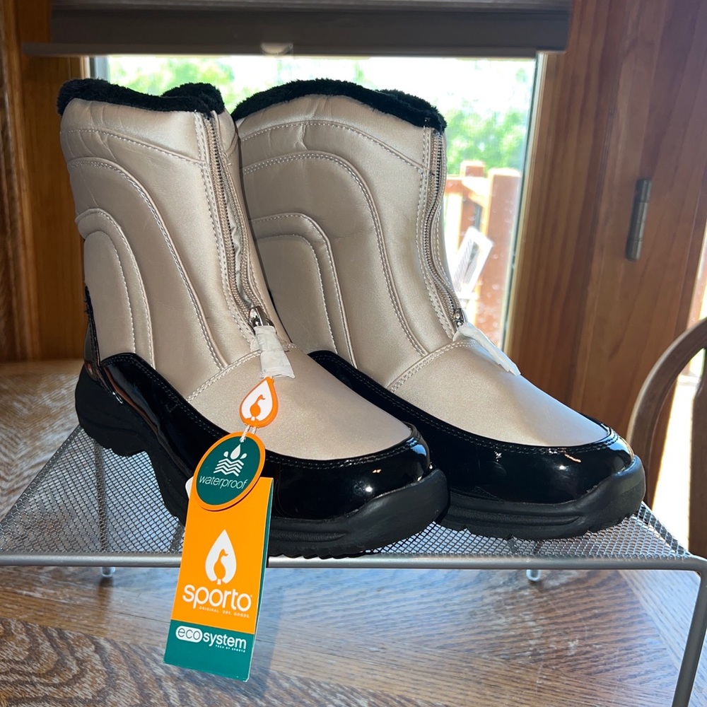 Women's Sporto REESE Winter Leather Boots Size 8.5 M